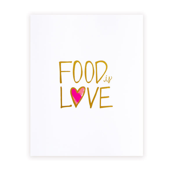 food is love art print