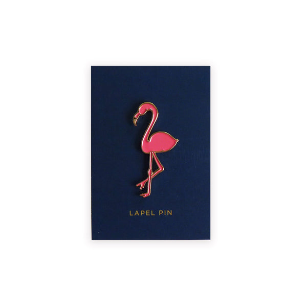 flamingo lapel pin